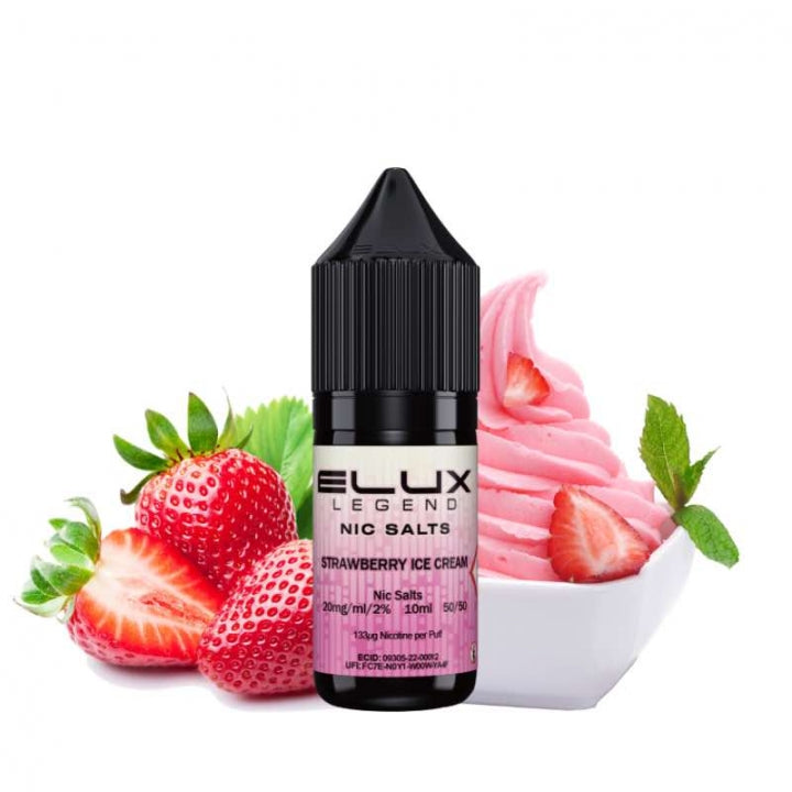 Elux Liquid – Strawberry Ice Cream (20mg / 10mg Nic Salt)